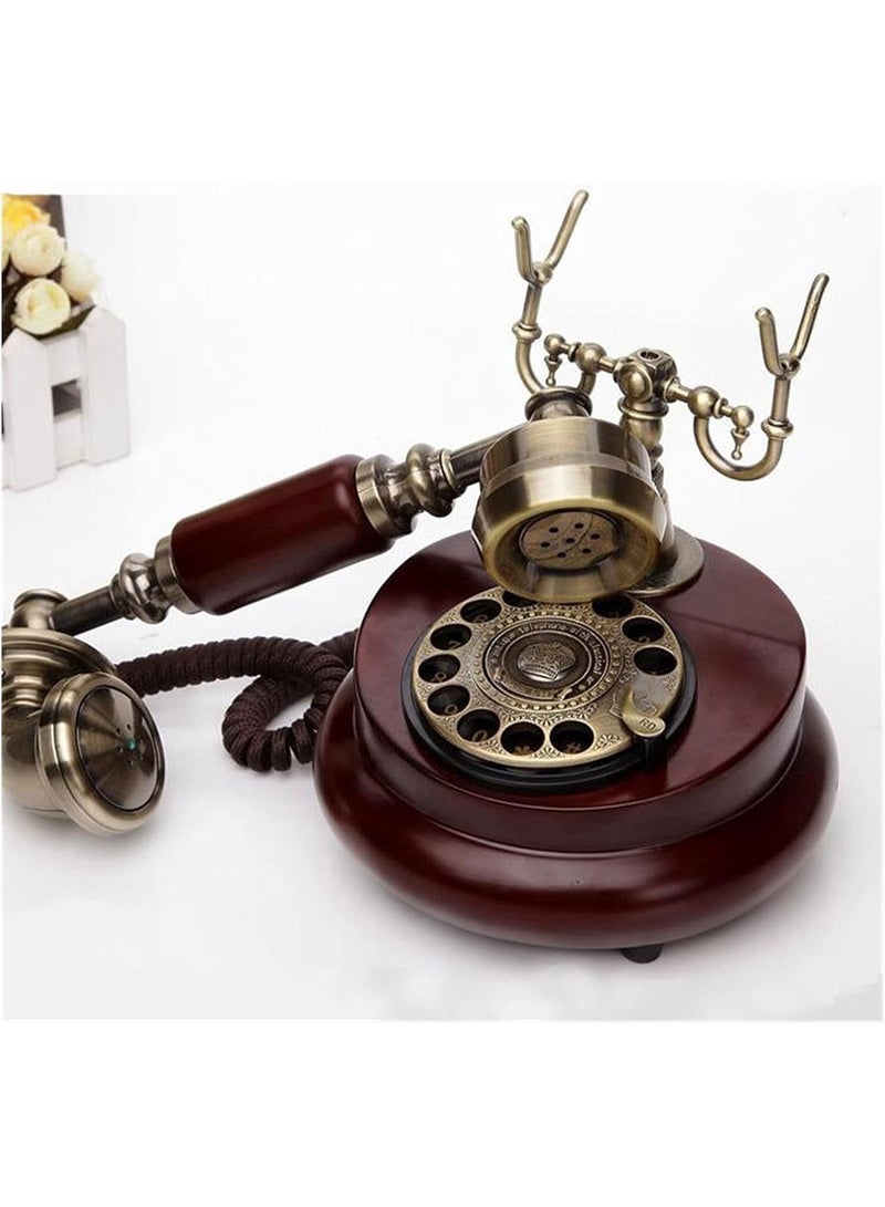 Organized Home Retro Vintage Antique Style Corded Rotary Dial Desk Telephone - Image 4